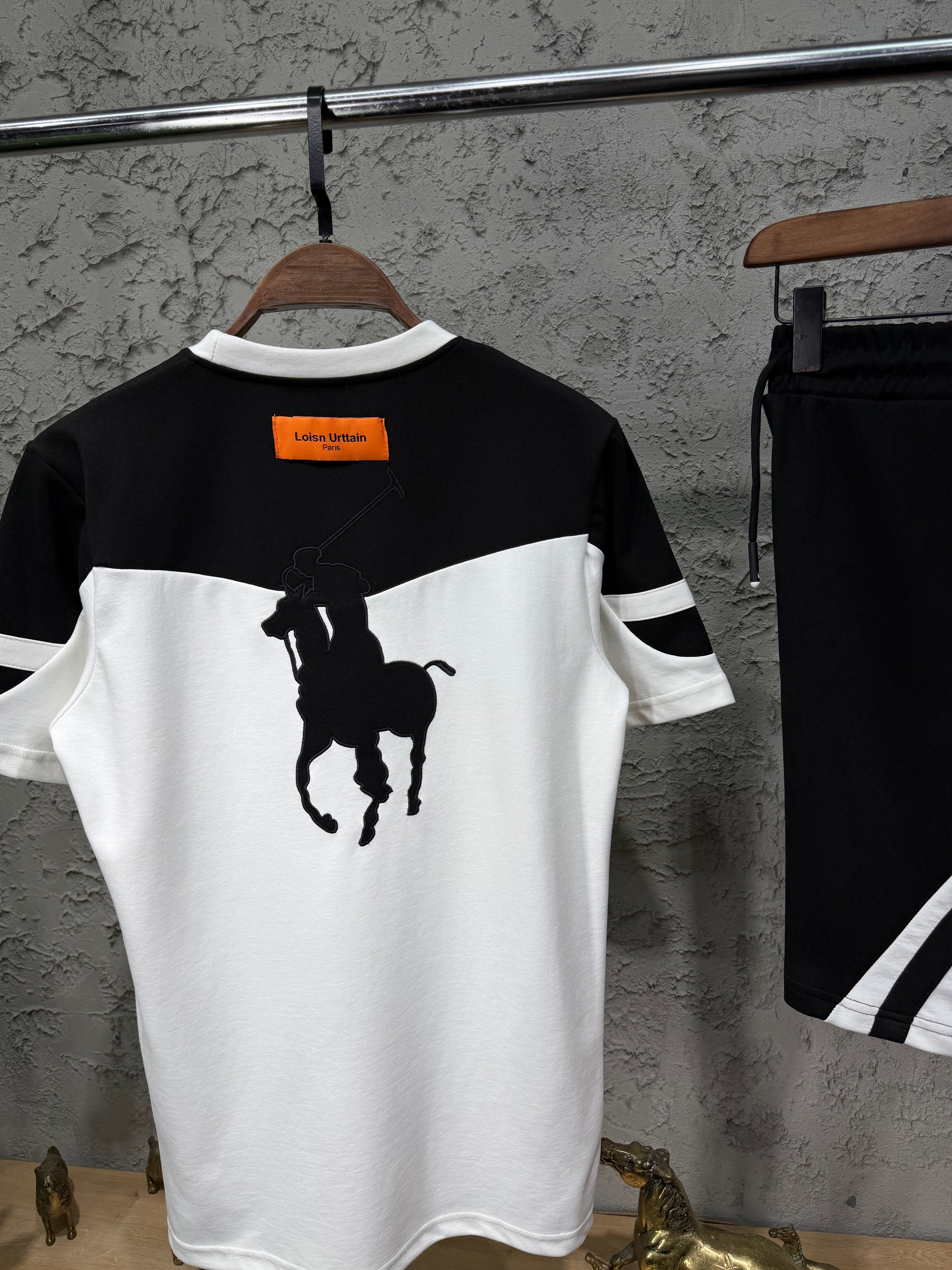 Ralph Lauren Logo Beyaz T-shirt & Şort Takımı