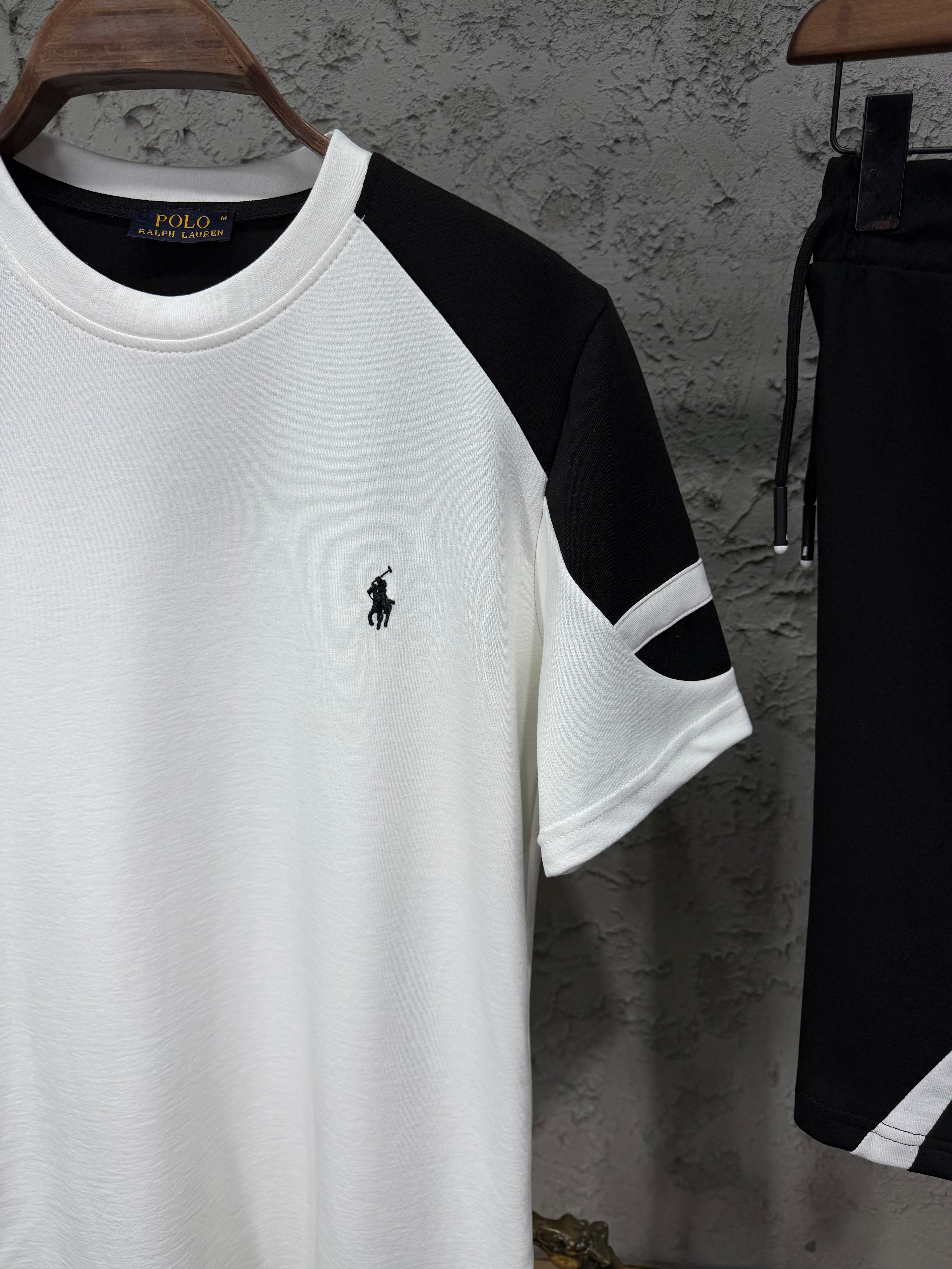 Ralph Lauren Logo Beyaz T-shirt & Şort Takımı