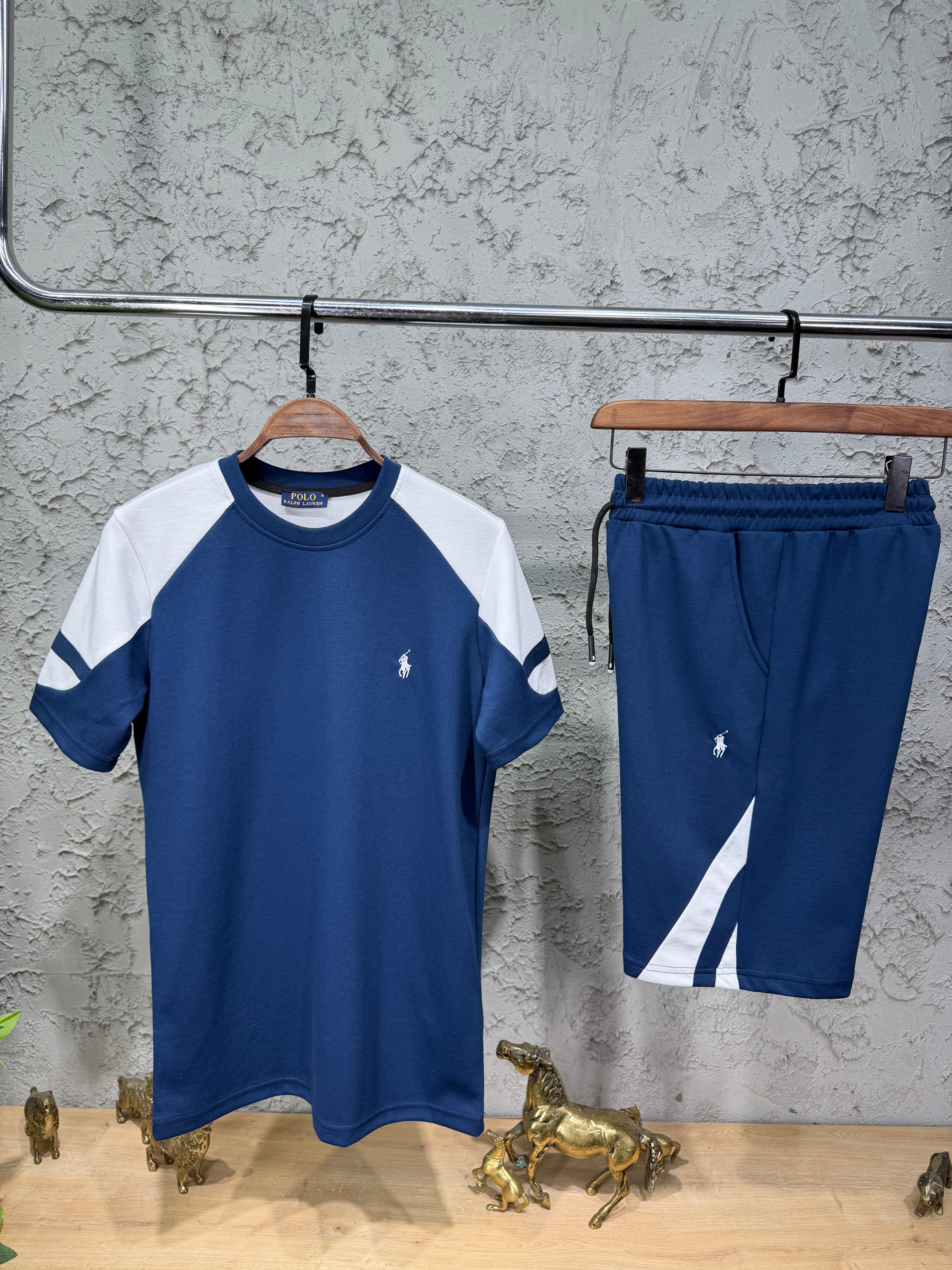 Ralph Lauren Logo Lacivert T-shirt & Şort Takımı